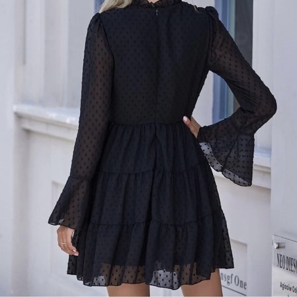 Swiss dot long sleeve dress - Picture 2 of 2